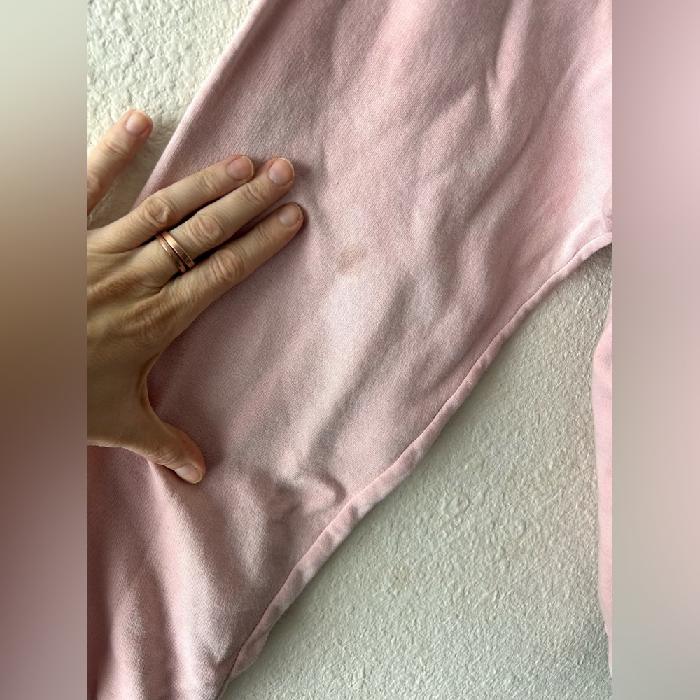 Blush Pink Oversized Crewneck Sweatshirt XL Fair Condition Lounge - Picture 8 of 16
